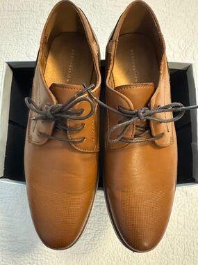 Hardware Kids Tan Lace-Up Dress Shoes